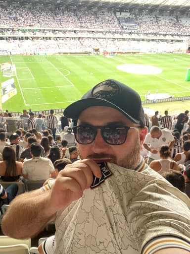 Helton Maia no estádio do Atlético Mineiro